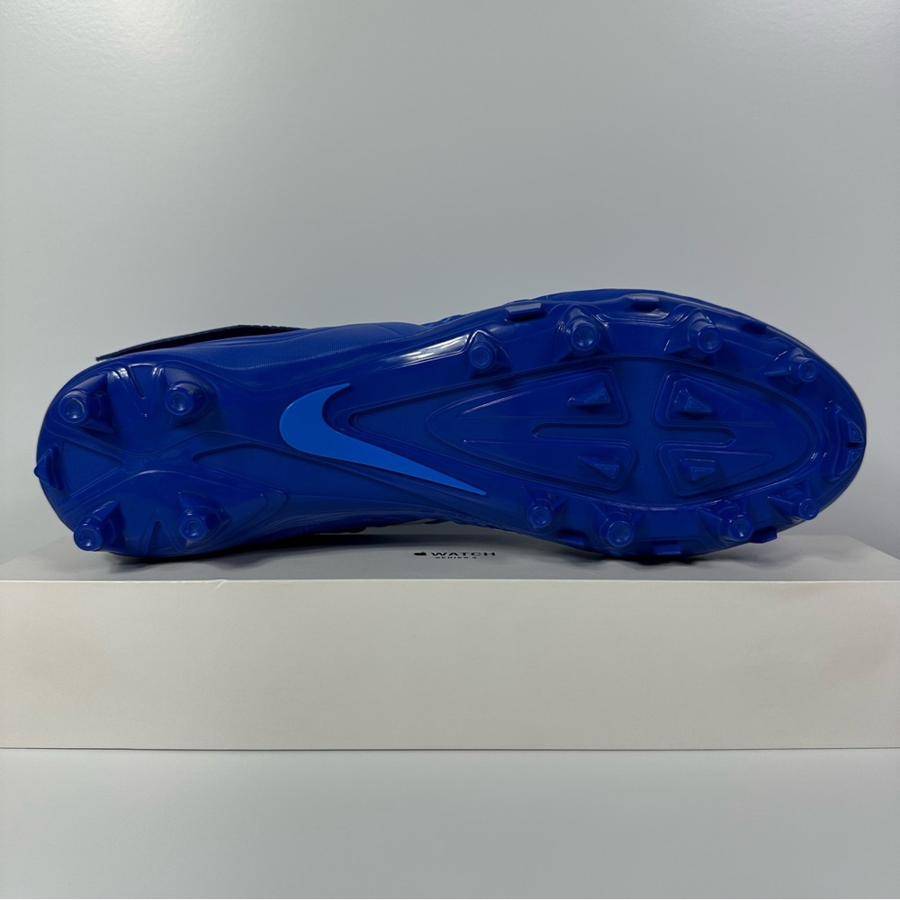 NIKE ALPHA MENACE VARSITY 2 GAME ROYAL MENS FOOTBALL CLEATS SIZE 11 BLUE WHITE - Picture 4 of 10